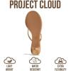 imageProject Cloud 100 Genuine Leather Sandals Women Footwear  Memory Foam Insole Fashion Dress Kitten Heels for Women  Lightweight and Comfortable Summer Sandals for Women 2026 MangoTan Leather
