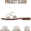 imageProject Cloud 100 Genuine Leather Sandals for Women 2026  Fashion Flat Womens Sandals with Memory Foam Insole Slides Sandals Women Footwear  Mules Womens Sandals JannelGold
