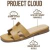 imageProject Cloud 100 Genuine Leather Sandals for Women 2026  Fashion Flat Womens Sandals with Memory Foam Insole Slides Sandals Women Footwear  Mules Womens Sandals JannelNude