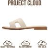imageProject Cloud 100 Genuine Leather Sandals for Women 2026  Fashion Flat Womens Sandals with Memory Foam Insole Slides Sandals Women Footwear  Mules Womens Sandals JannelBone