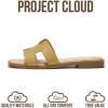 imageProject Cloud 100 Genuine Leather Sandals for Women 2026  Fashion Flat Womens Sandals with Memory Foam Insole Slides Sandals Women Footwear  Mules Womens Sandals JannelNude