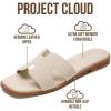 imageProject Cloud 100 Genuine Leather Sandals for Women 2026  Fashion Flat Womens Sandals with Memory Foam Insole Slides Sandals Women Footwear  Mules Womens Sandals JannelBone