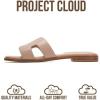 imageProject Cloud 100 Genuine Leather Sandals for Women 2026  Fashion Flat Womens Sandals with Memory Foam Insole Slides Sandals Women Footwear  Mules Womens Sandals JannelTaupe Leather