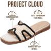 imageProject Cloud 100 Genuine Leather Sandals for Women 2026  Fashion Flat Womens Sandals with Memory Foam Insole Slides Sandals Women Footwear  Mules Womens Sandals JannelCream Multi