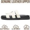imageProject Cloud 100 Genuine Leather Sandals for Women Footwear  Stylish Womens Sandals with Plush amp Soft Insole  NonSlip and WaterResistant Beach Sandals Slides for Women MayvyWhite