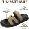 imageProject Cloud 100 Genuine Leather Sandals for Women Footwear  Stylish Womens Sandals with Plush amp Soft Insole  NonSlip and WaterResistant Beach Sandals Slides for Women MayvyLight Taupe