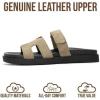 imageProject Cloud 100 Genuine Leather Sandals for Women Footwear  Stylish Womens Sandals with Plush amp Soft Insole  NonSlip and WaterResistant Beach Sandals Slides for Women MayvyLight Taupe