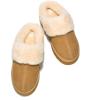imageProject Cloud 100 Genuine Leather Slippers for Women Footwear  Memory Foam Clogs and Mules for Women 2026  Non Slip and Lightweight Fur Slippers VikiChestnut  Snowy