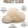 imageProject Cloud 100 Genuine Leather Slippers for Women Footwear with Genuine Fur Lining Womens Clogs amp Mule  NonSlip IndoorOutdoor Scuff Womens Slippers with Memory Foam InsoleScuff Furbeige