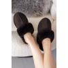 imageProject Cloud 100 Genuine Leather Slippers for Women Footwear with Genuine Fur Lining Womens Clogs amp Mule  NonSlip IndoorOutdoor Scuff Womens Slippers with Memory Foam InsoleScuffchocolate