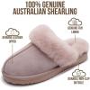 imageProject Cloud 100 Genuine Leather Slippers for Women Footwear with Genuine Fur Lining Womens Clogs amp Mule  NonSlip IndoorOutdoor Scuff Womens Slippers with Memory Foam InsoleDusty Pink Suede