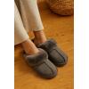 imageProject Cloud 100 Genuine Leather Slippers for Women Footwear with Genuine Fur Lining Womens Clogs amp Mule  NonSlip IndoorOutdoor Scuff Womens Slippers with Memory Foam InsoleFrost Suede