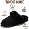 imageProject Cloud 100 Genuine Leather Slippers for Women Footwear with Genuine Fur Lining Womens Clogs amp Mule  NonSlip IndoorOutdoor Scuff Womens Slippers with Memory Foam InsoleScuffblack