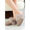 imageProject Cloud 100 Genuine Leather Slippers for Women Footwear with Genuine Fur Lining Womens Clogs amp Mule  NonSlip IndoorOutdoor Scuff Womens Slippers with Memory Foam InsoleScuff Furpink