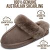 imageProject Cloud 100 Genuine Leather Slippers for Women Footwear with Genuine Fur Lining Womens Clogs amp Mule  NonSlip IndoorOutdoor Scuff Womens Slippers with Memory Foam InsoleTaupe