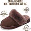 imageProject Cloud 100 Genuine Leather Slippers for Women Footwear with Genuine Fur Lining Womens Clogs amp Mule  NonSlip IndoorOutdoor Scuff Womens Slippers with Memory Foam InsoleChocolate Brown