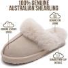 imageProject Cloud 100 Genuine Leather Slippers for Women Footwear with Genuine Fur Lining Womens Clogs amp Mule  NonSlip IndoorOutdoor Scuff Womens Slippers with Memory Foam InsoleSand Suede