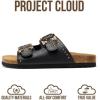 imageProject Cloud 100 Genuine Leather Womens Sandals  Lightweight Sandals for Women 2026 with Memory Foam Insole amp Natural Cork Footbed Beach Essentials Slides for Women Footwear Venita StudBlack