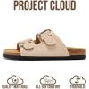 imageProject Cloud 100 Genuine Leather Womens Sandals  Lightweight Sandals for Women 2026 with Memory Foam Insole amp Natural Cork Footbed Beach Essentials Slides for Women Footwear Venita StudSand