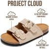 imageProject Cloud 100 Genuine Leather Womens Sandals  Lightweight Sandals for Women 2026 with Memory Foam Insole amp Natural Cork Footbed Beach Essentials Slides for Women Footwear Venita StudSand