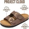 imageProject Cloud 100 Genuine Leather Womens Sandals  Lightweight Sandals for Women 2026 with Memory Foam Insole amp Natural Cork Footbed Beach Essentials Slides for Women Footwear Venita StudMushroom