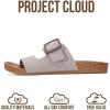 imageProject Cloud 100 Genuine Leather Womens Sandals  Plush Insole Sandals for Women 2026  Lightweight amp Non Slip Slides amp Women Footwear with Buckle BalancedAsh Suede