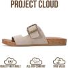 imageProject Cloud 100 Genuine Leather Womens Sandals  Plush Insole Sandals for Women 2026  Lightweight amp Non Slip Slides amp Women Footwear with Buckle BalancedBirch Suede