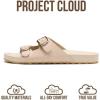imageProject Cloud 100 Genuine Leather Womens Sandals Comfortable Plush amp Soft Insole Sandals Women  NonSlip Flat Sandals for Women 2026  Lightweight Womens Slides DAINTYBeige Suede