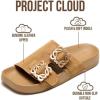 imageProject Cloud 100 Genuine Leather Womens Sandals Dressy  Lightweight amp NonSlip Womens Flats Sandals Women with Plush amp Soft Insole Slides Sandals for Women 2026 VeloraChestnut Suede