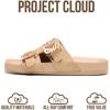 imageProject Cloud 100 Genuine Leather Womens Sandals Dressy  Lightweight amp NonSlip Womens Flats Sandals Women with Plush amp Soft Insole Slides Sandals for Women 2026 VeloraBeige Suede