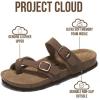 imageProject Cloud 100 Genuine Leather Womens Sandals Lightweight Womens Slides Memory Foam Insole amp Cork Footbed Sandals Women  NonSlip Beach Essentials Summer Sandals for Women 2026 LianTan