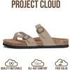 imageProject Cloud 100 Genuine Leather Womens Sandals Lightweight Womens Slides Memory Foam Insole amp Cork Footbed Sandals Women  NonSlip Beach Essentials Summer Sandals for Women 2026 LianBeige