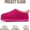 imageProject Cloud 100 Genuine Leather amp Australian Shearling Slippers for Kids  Memory Foam Fuzzy amp NonSlip Fluffy Slippers Girls Footwear amp Boys Footwear Kids Unisex ShoesFuchsia Suede