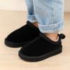 imageProject Cloud 100 Genuine Leather amp Australian Shearling Slippers for Kids  Memory Foam Fuzzy amp NonSlip Fluffy Slippers Girls Footwear amp Boys Footwear Kids Unisex ShoesBlack
