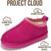 imageProject Cloud 100 Genuine Leather amp Australian Shearling Slippers for Kids  Memory Foam Fuzzy amp NonSlip Fluffy Slippers Girls Footwear amp Boys Footwear Kids Unisex ShoesFuchsia Suede