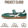 imageProject Cloud Comfortable Womens Shoes  Casual Trendy Mary Jane Shoes Women with Memory Foam  Lightweight amp NonSlip Fashion Sneakers for Women 2026 SpringForest Green