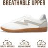 imageProject Cloud Fashion Sneakers for Women 2026  LaceUp Shoes Trendy Women Sneakers with Memory Foam Insole Womens Fashion Sneakers NonSlip Womens Shoes IritaWhite
