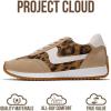 imageProject Cloud Fashion Sneakers for Women 2026  Lightweight LaceUp Shoes for Women with Memory Foam Insoles  Trendy Womens Shoes  NonSlip Comfortable Womens Sneakers MadisonLeopard