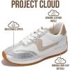 imageProject Cloud Fashion Sneakers for Women 2026  Lightweight LaceUp Shoes for Women with Memory Foam Insoles  Trendy Womens Shoes  NonSlip Comfortable Womens Sneakers MadisonSilver