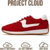 imageProject Cloud Fashion Sneakers for Women 2026  Lightweight LaceUp Shoes for Women with Memory Foam Insoles  Trendy Womens Shoes  NonSlip Comfortable Womens Sneakers MadisonRed