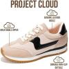 imageProject Cloud Fashion Sneakers for Women 2026  Lightweight LaceUp Shoes for Women with Memory Foam Insoles  Trendy Womens Shoes  NonSlip Comfortable Womens Sneakers MadisonBeige