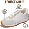 imageProject Cloud Fashion Sneakers for Women 2026  Lightweight LaceUp Shoes for Women with Memory Foam Insoles  Trendy Womens Shoes  NonSlip Comfortable Womens Sneakers MadisonWhite