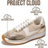 imageProject Cloud Fashion Sneakers for Women 2026  Lightweight LaceUp Shoes for Women with Memory Foam Insoles  Trendy Womens Shoes  NonSlip Comfortable Womens Sneakers MadisonGold