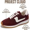 imageProject Cloud Fashion Sneakers for Women 2026  Lightweight LaceUp Shoes for Women with Memory Foam Insoles  Trendy Womens Shoes  NonSlip Comfortable Womens Sneakers MadisonBurgundy