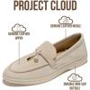 imageProject Cloud Genuine Leather Womens Shoes  Lightweight Moccasins Penny Loafers for Women with Memory Foam and Leather Insole  NonSlip Casual Womens Slip on Shoes for Women IrisLight Sand Suede