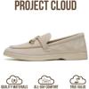 imageProject Cloud Genuine Leather Womens Shoes  Lightweight Moccasins Penny Loafers for Women with Memory Foam and Leather Insole  NonSlip Casual Womens Slip on Shoes for Women IrisLight Sand Suede