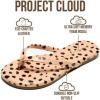 imageProject Cloud Kids Sandals For Girls Footwear with Memory Foam Insole Kids Flip Flops  Lightweight amp Slip Resistant Girls Sandals Summer Beach Essentials 2026 Little FoundationsCheetah