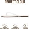 imageProject Cloud Kids Sandals For Girls Footwear with Memory Foam Insole Kids Flip Flops  Lightweight amp Slip Resistant Girls Sandals Summer Beach Essentials 2026 Little FoundationsWhite