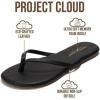 imageProject Cloud Kids Sandals For Girls Footwear with Memory Foam Insole Kids Flip Flops  Lightweight amp Slip Resistant Girls Sandals Summer Beach Essentials 2026 Little FoundationsBlack