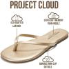 imageProject Cloud Kids Sandals For Girls Footwear with Memory Foam Insole Kids Flip Flops  Lightweight amp Slip Resistant Girls Sandals Summer Beach Essentials 2026 Little FoundationsGold